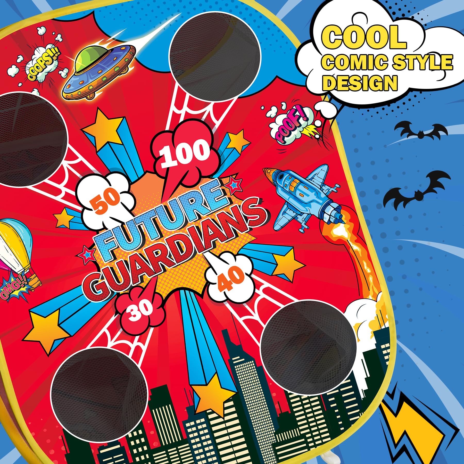 Outdoor cornhole board toy for kids
