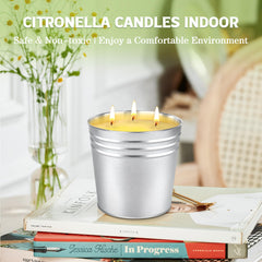 Indoor and outdoor citronella candle for home use