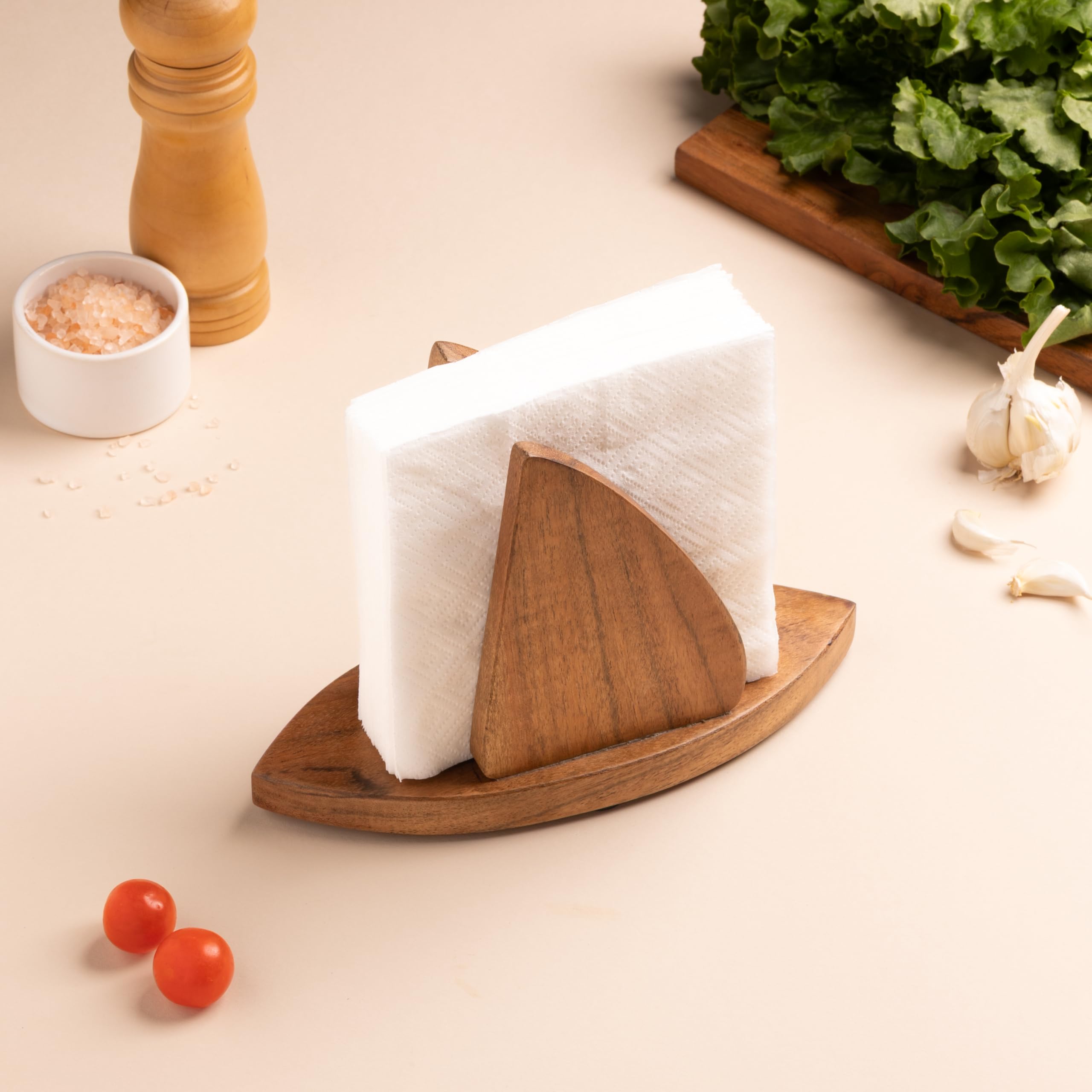 Cocktail and dinner napkins fit in NIDOVA holder