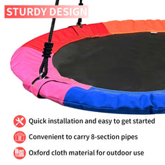 Galvanized alloy frame outdoor swing safety
