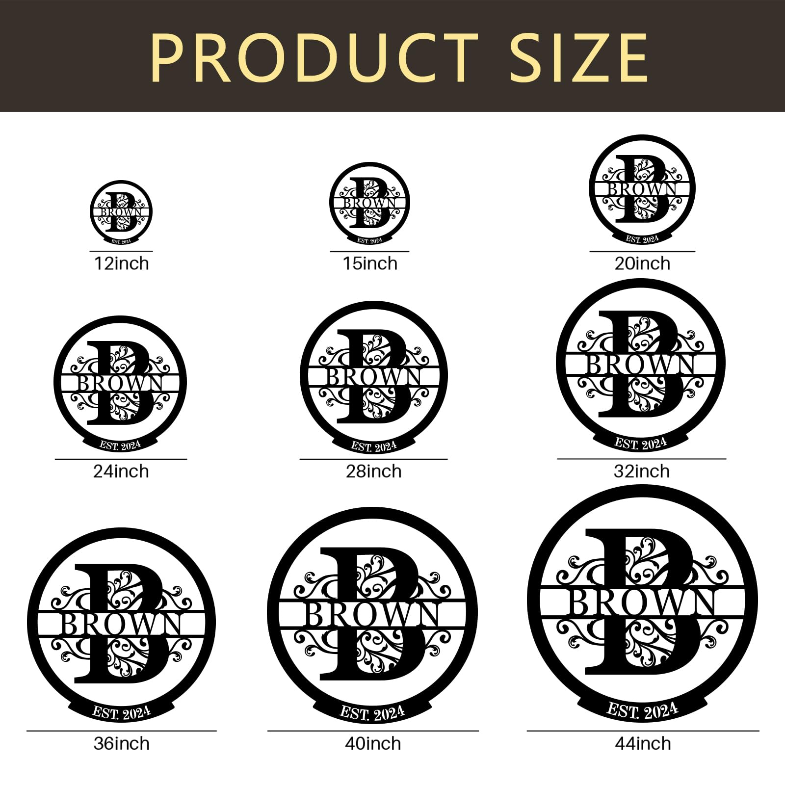 Outdoor metal sign for garden or patio