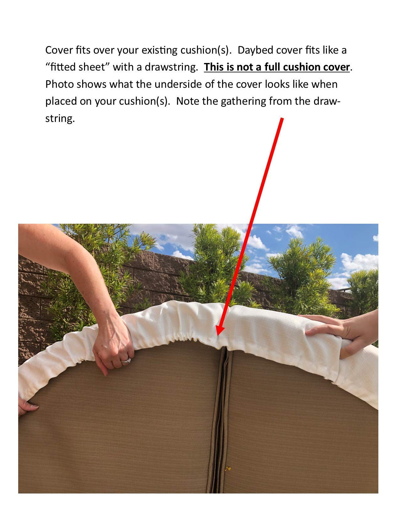 Sunbrella Canvas Fabric daybed cover exterior material