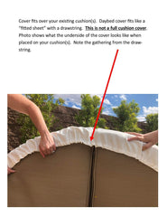 Sunbrella Canvas Fabric daybed cover exterior material