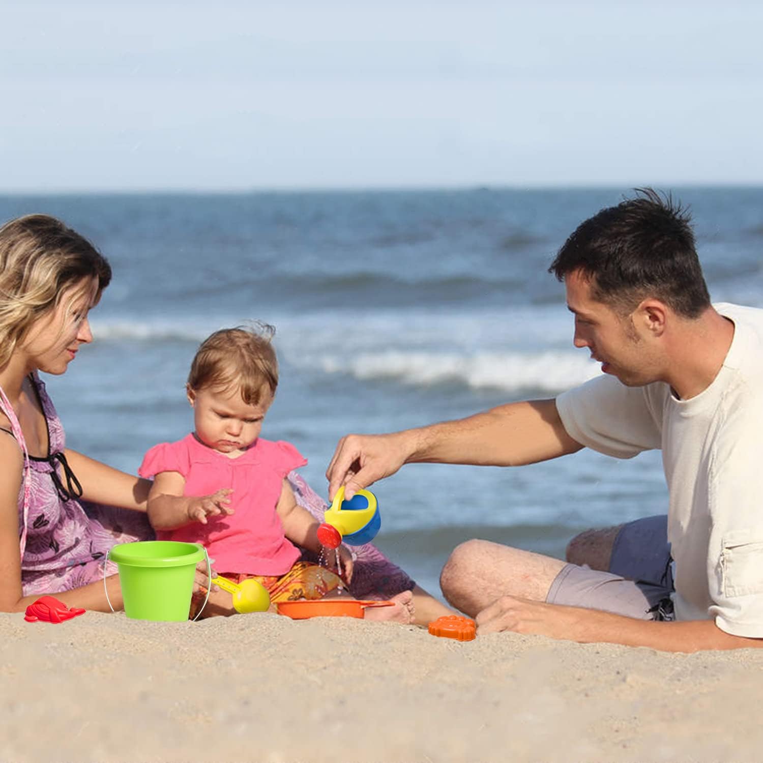 Outdoor summer adventures with beach sand toys set