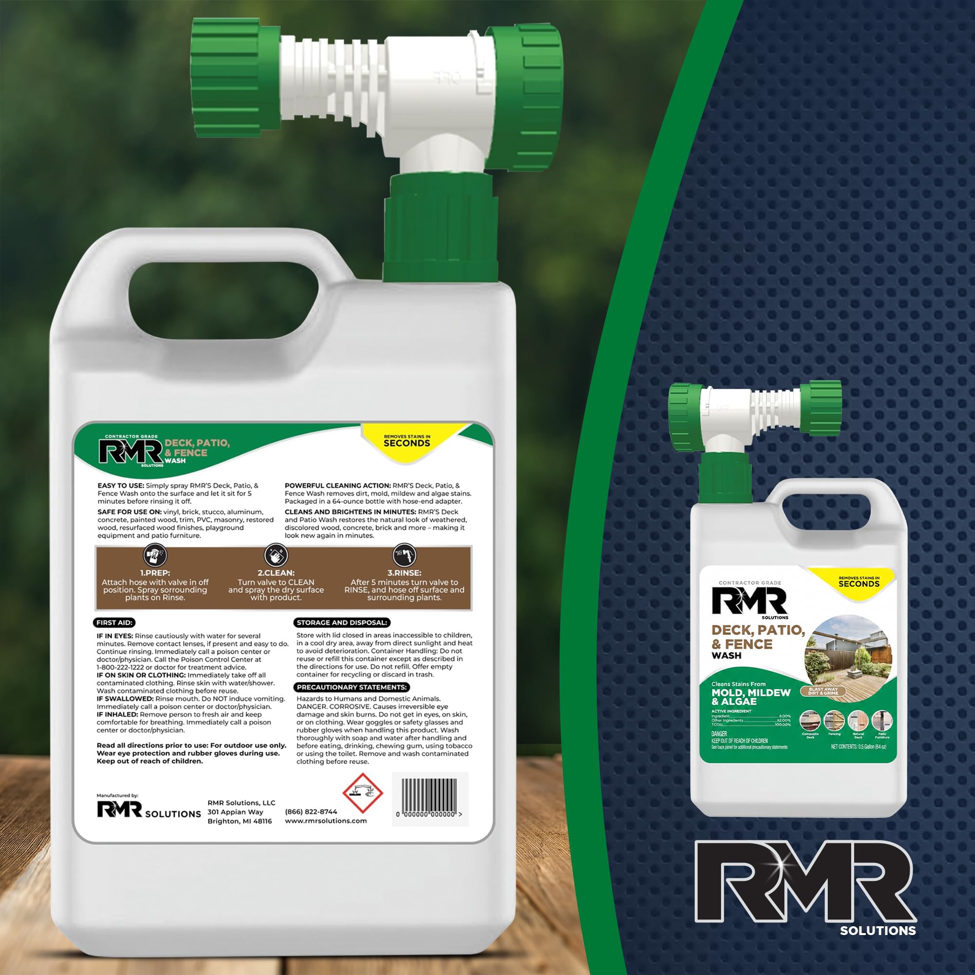 Packaging image of RMR Deck Patio Fence Wash