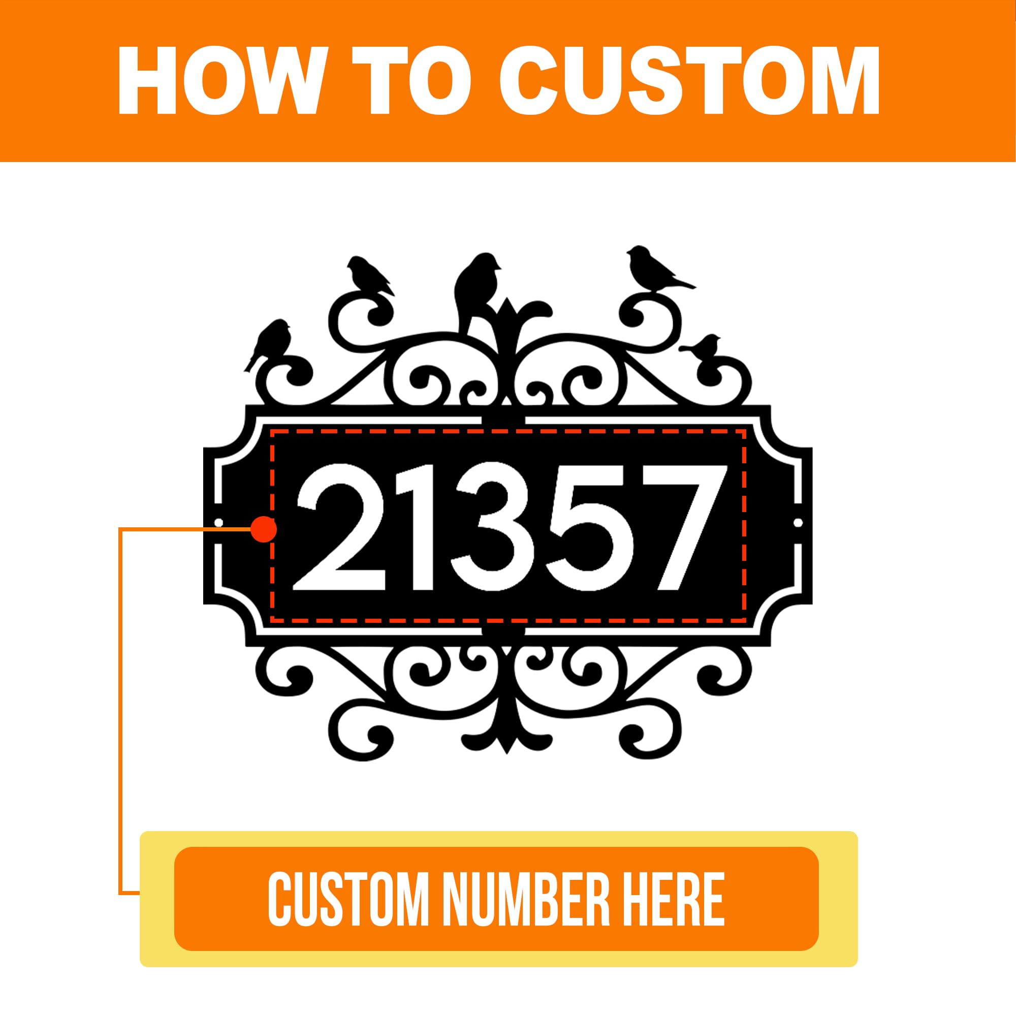 Personalized address plaque for couples wedding or new home