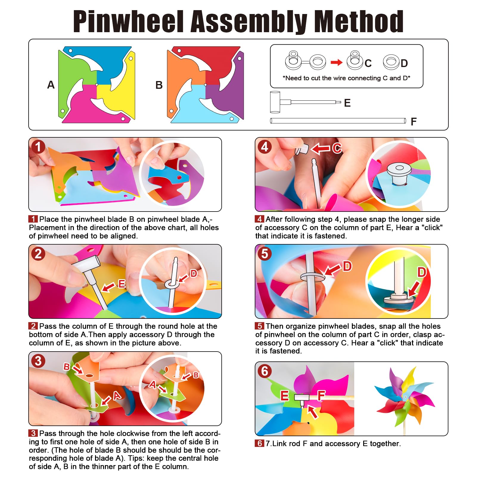 Outdoor kids party rainbow pinwheels for yard