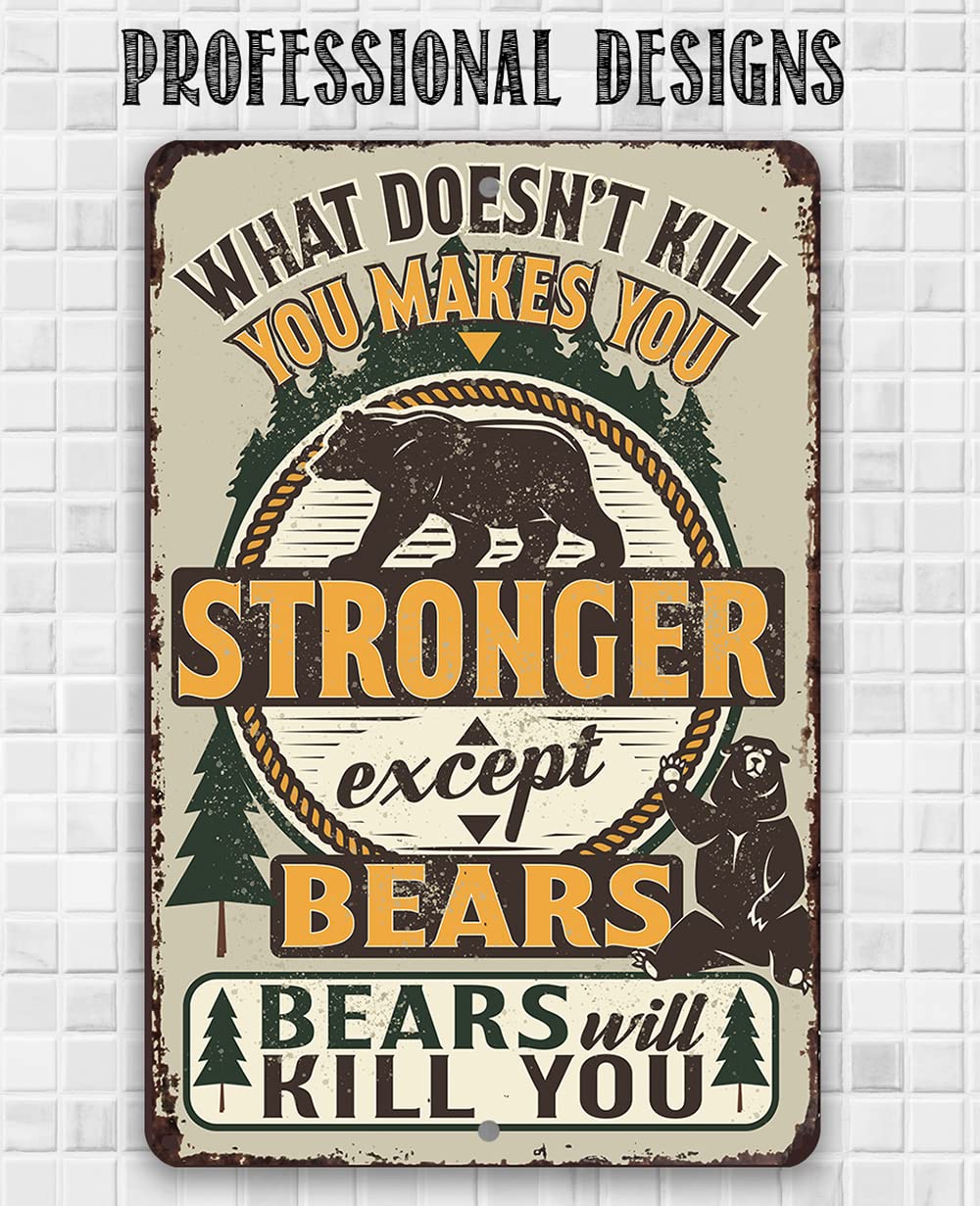 Outdoorsy gift metal sign for friends