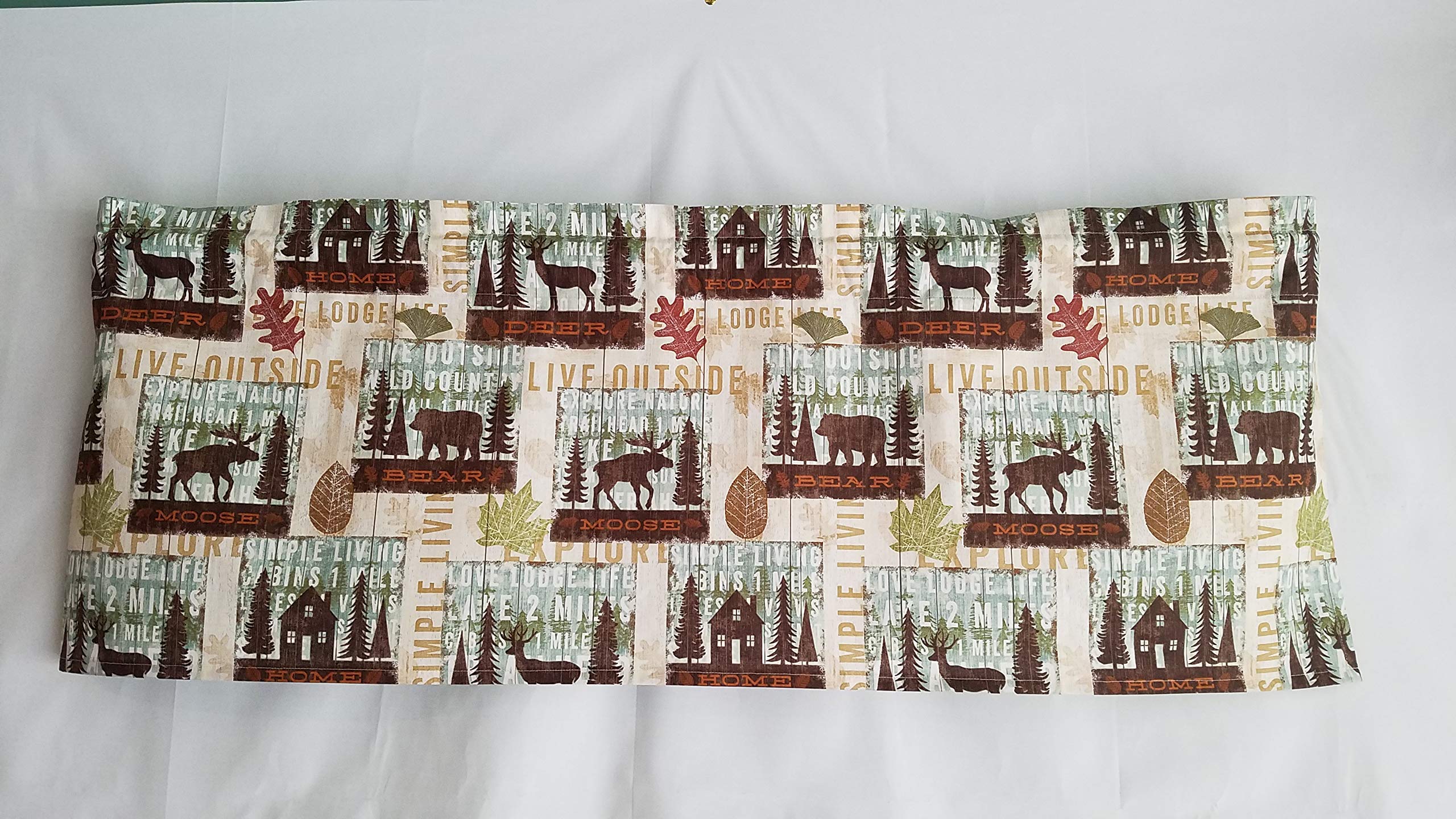 One valance per order rustic cabin decor