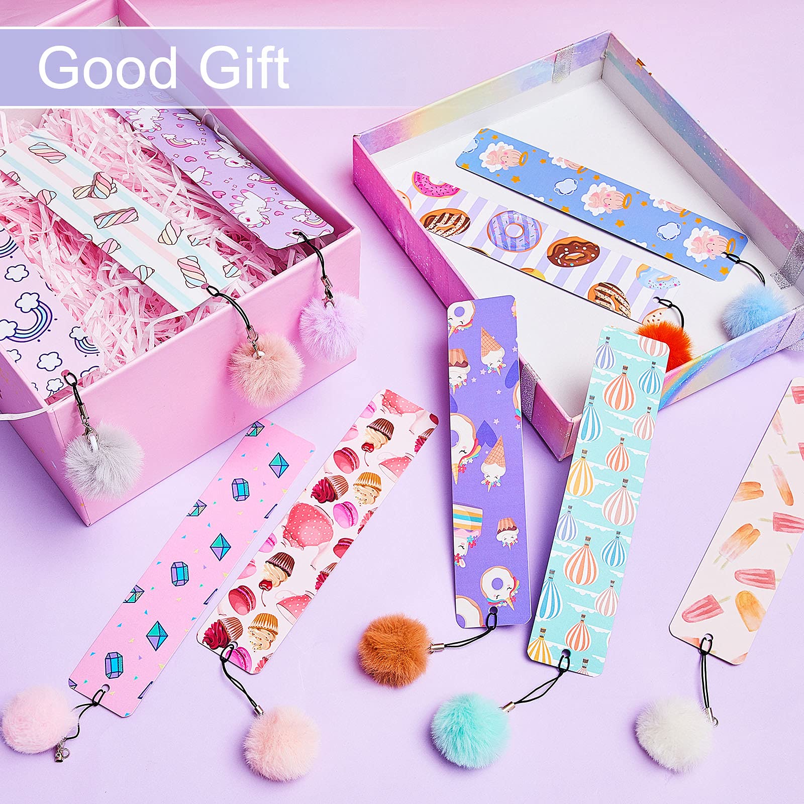 Sturdy double-sided cardstock bookmarks for school use