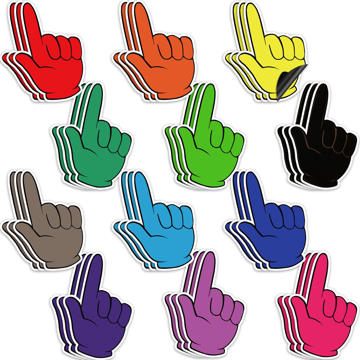 Outus magnetic arrows pointing hand magnets 36 pieces in 12 colors
