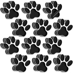 Outus paw print magnets 36 pieces black