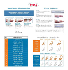 Oval-8 finger splint size 7 beige