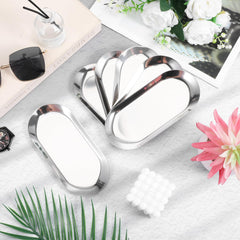 12 piece oval tray set for jewelry cosmetics