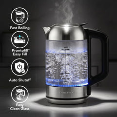 OVENTE 1.8L glass kettle side view