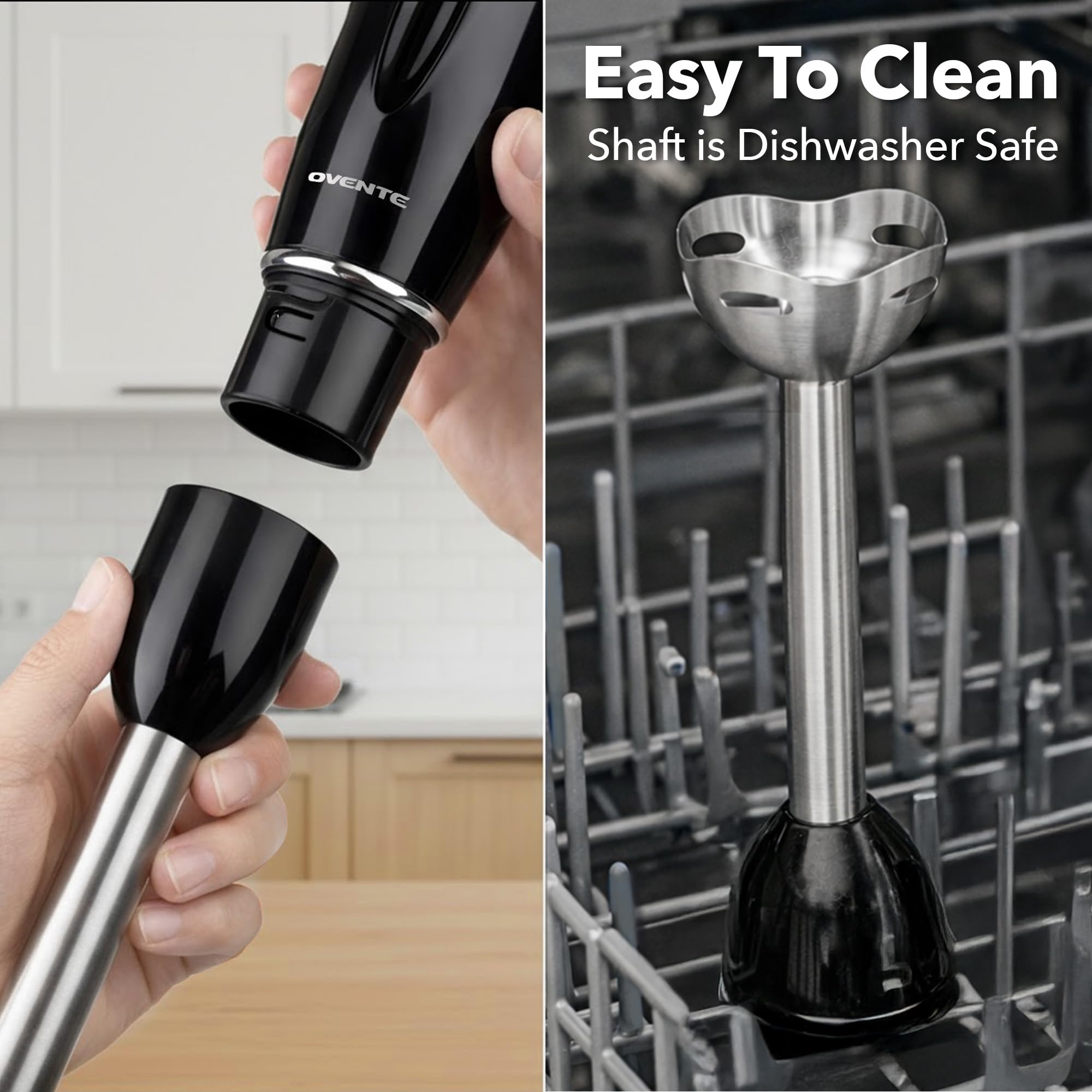 Compact corded immersion blender for small kitchens