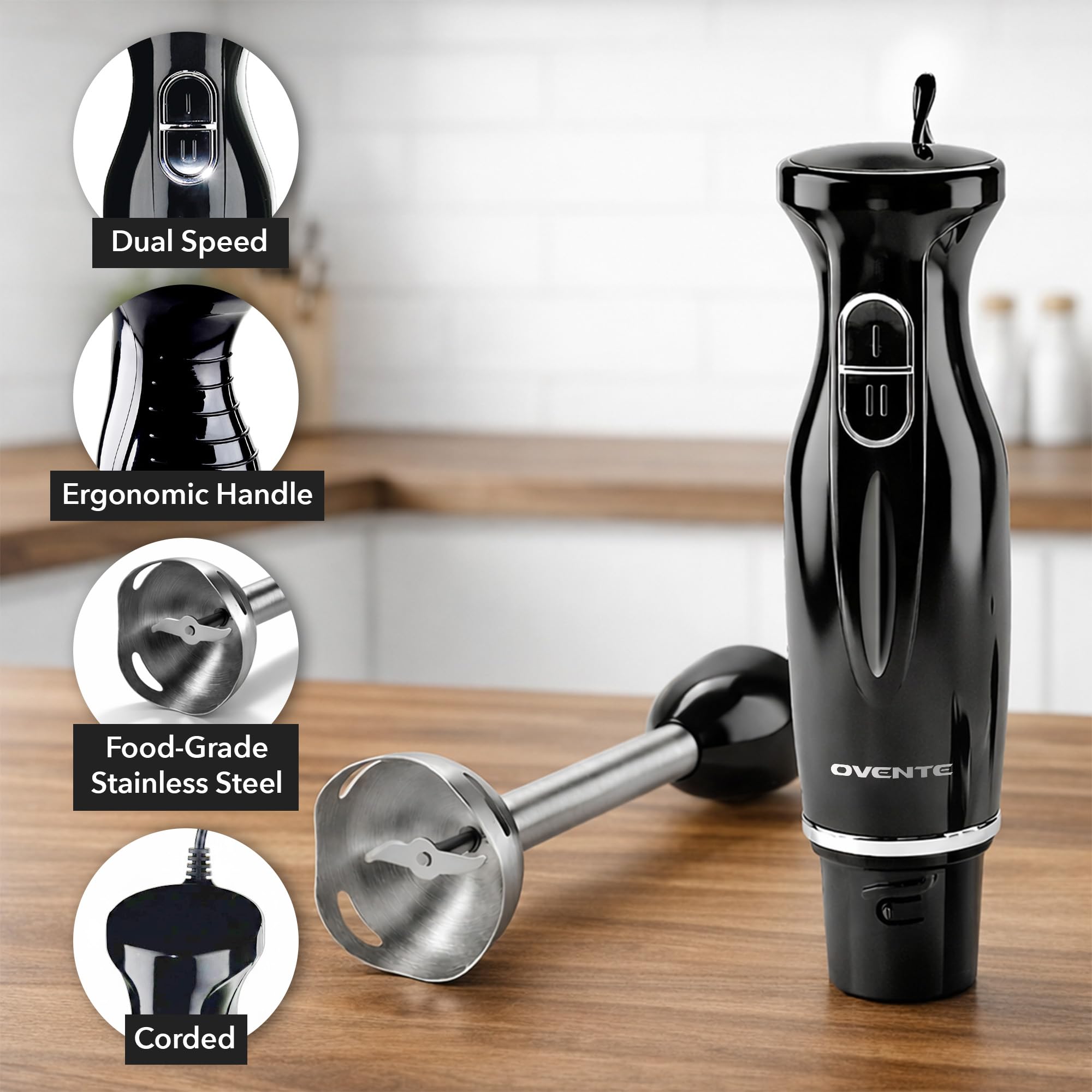 HS560B 300W corded immersion blender by OVENTE