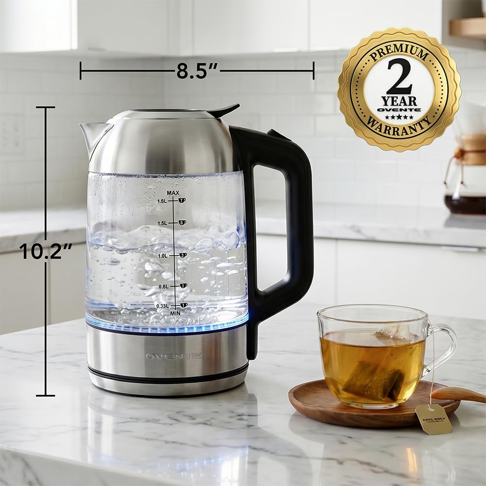 Cordless kettle base with 360-degree swivel and cord storage