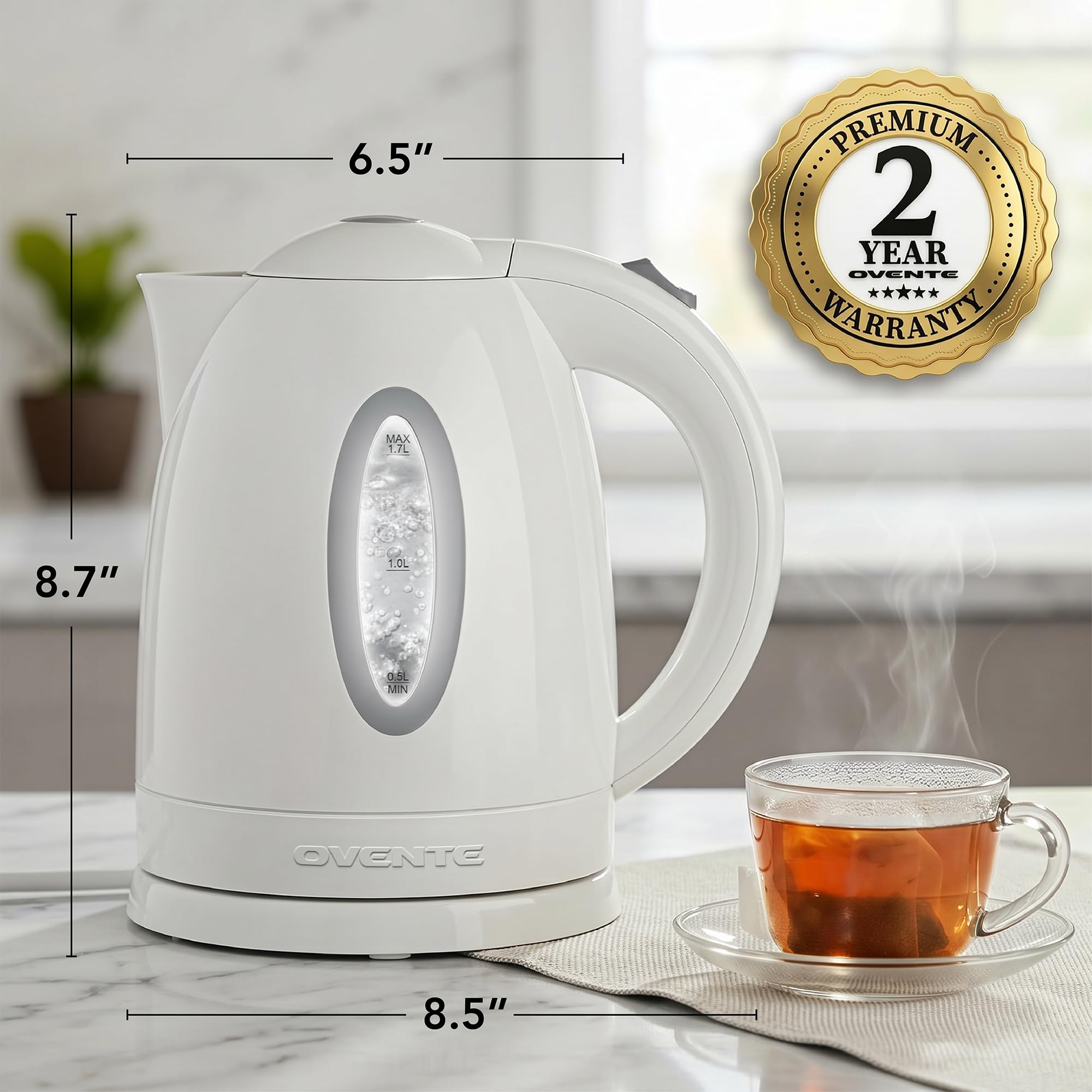Kettle base with cord storage for OVENTE KP72W