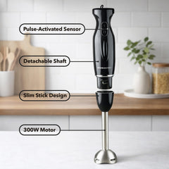Two speeds with pulse sensor immersion blender