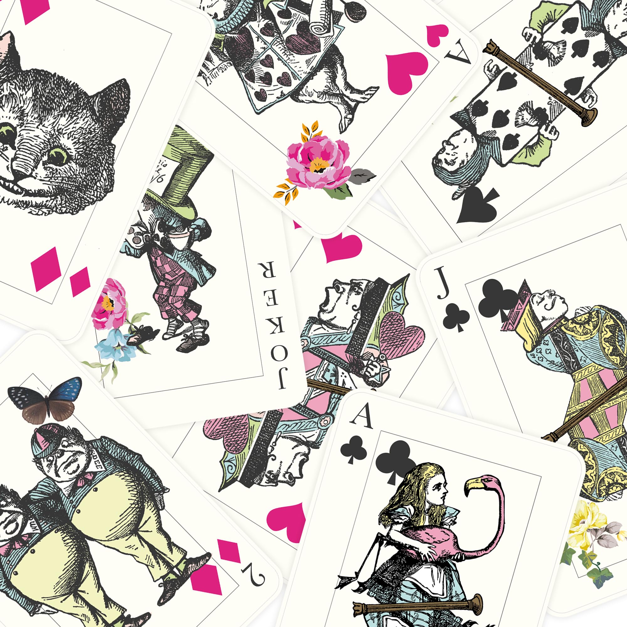 Cheshire Cat card from Alice in Wonderland prop set