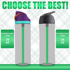 Owala FreeSip compatible straw set with cleaning brush