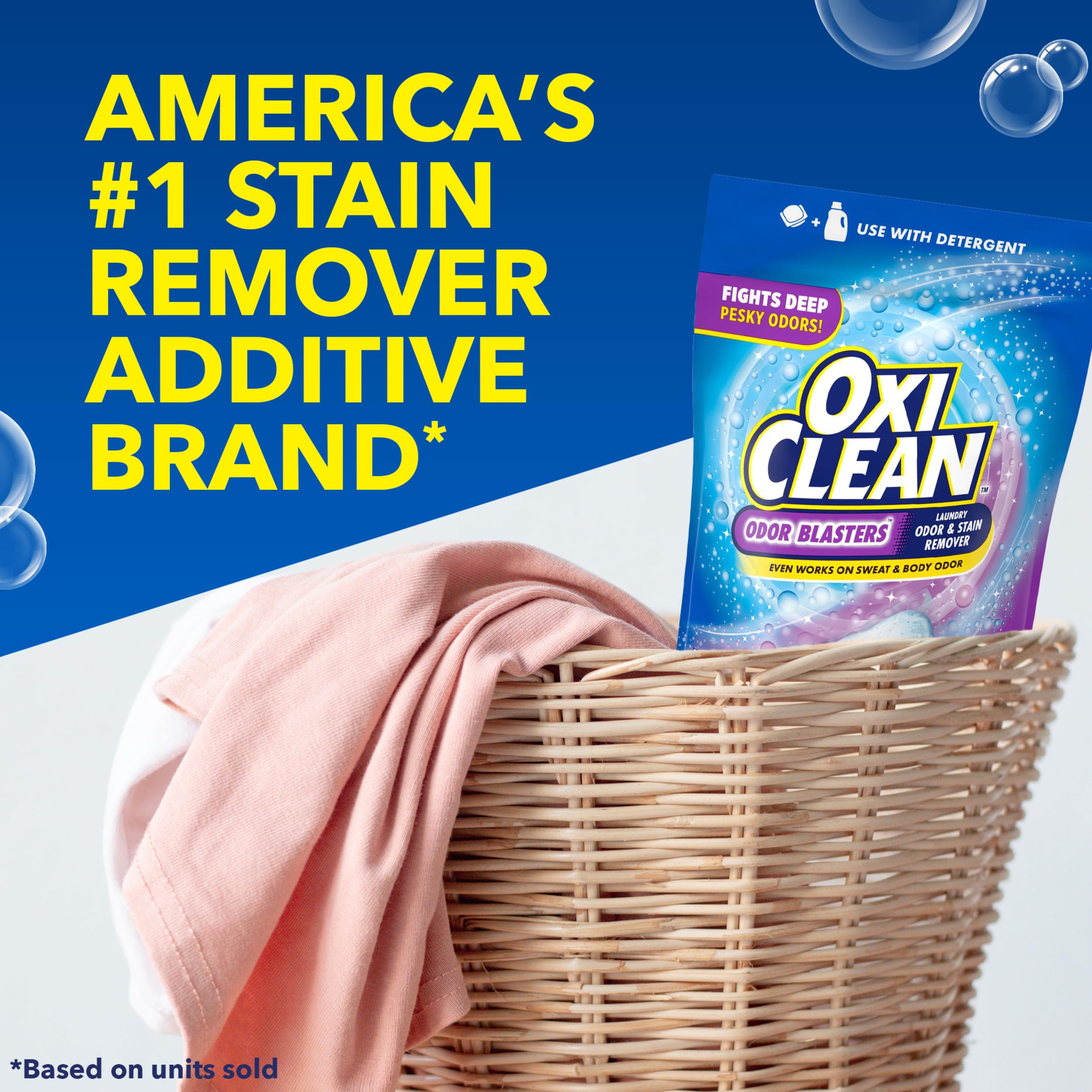 OxiClean HE and standard machines suitability badge