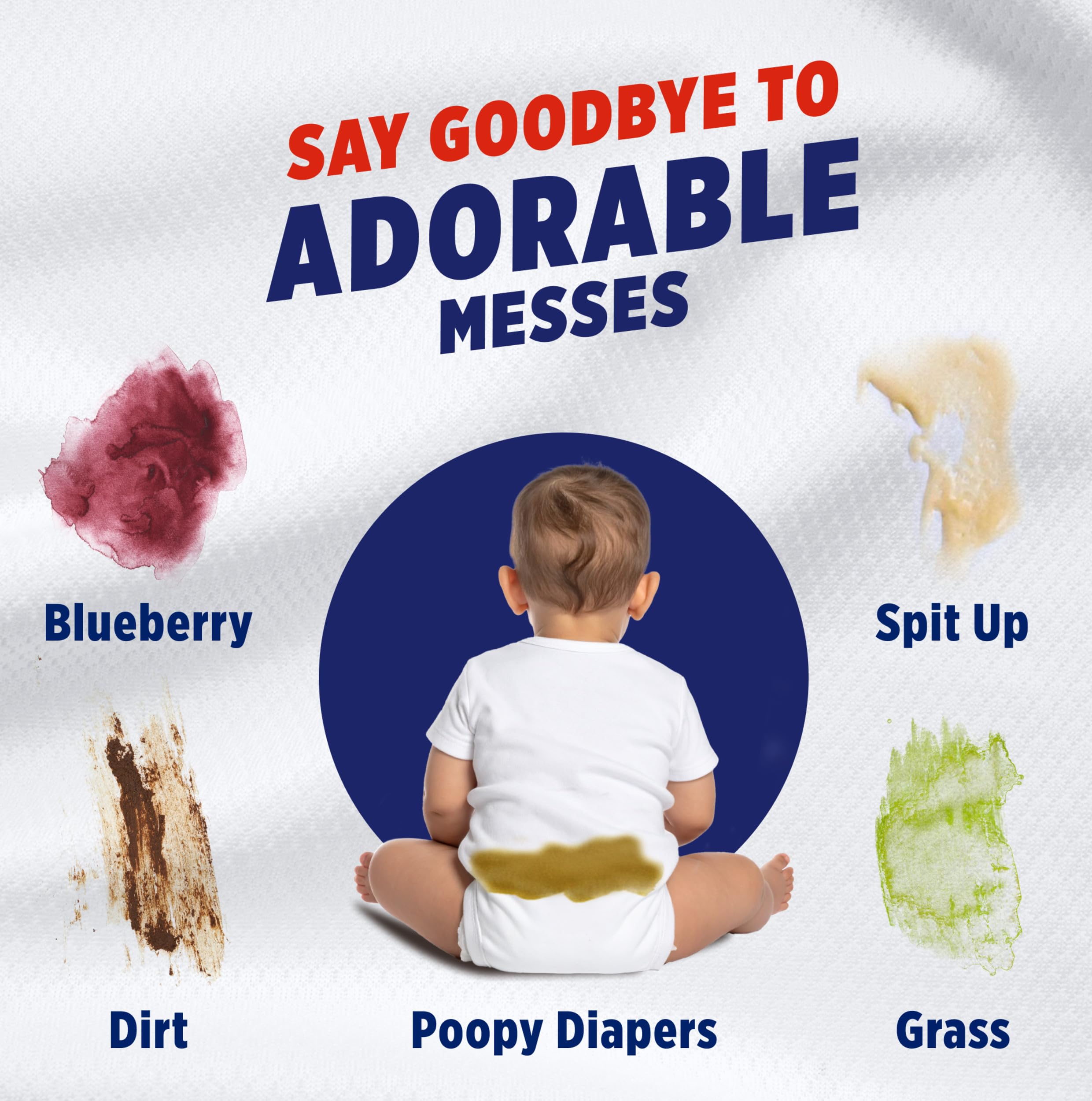 12 fl oz bottle of stain remover for laundry stains