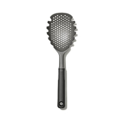 OXO Good Grips pasta scoop strainer gray closeup