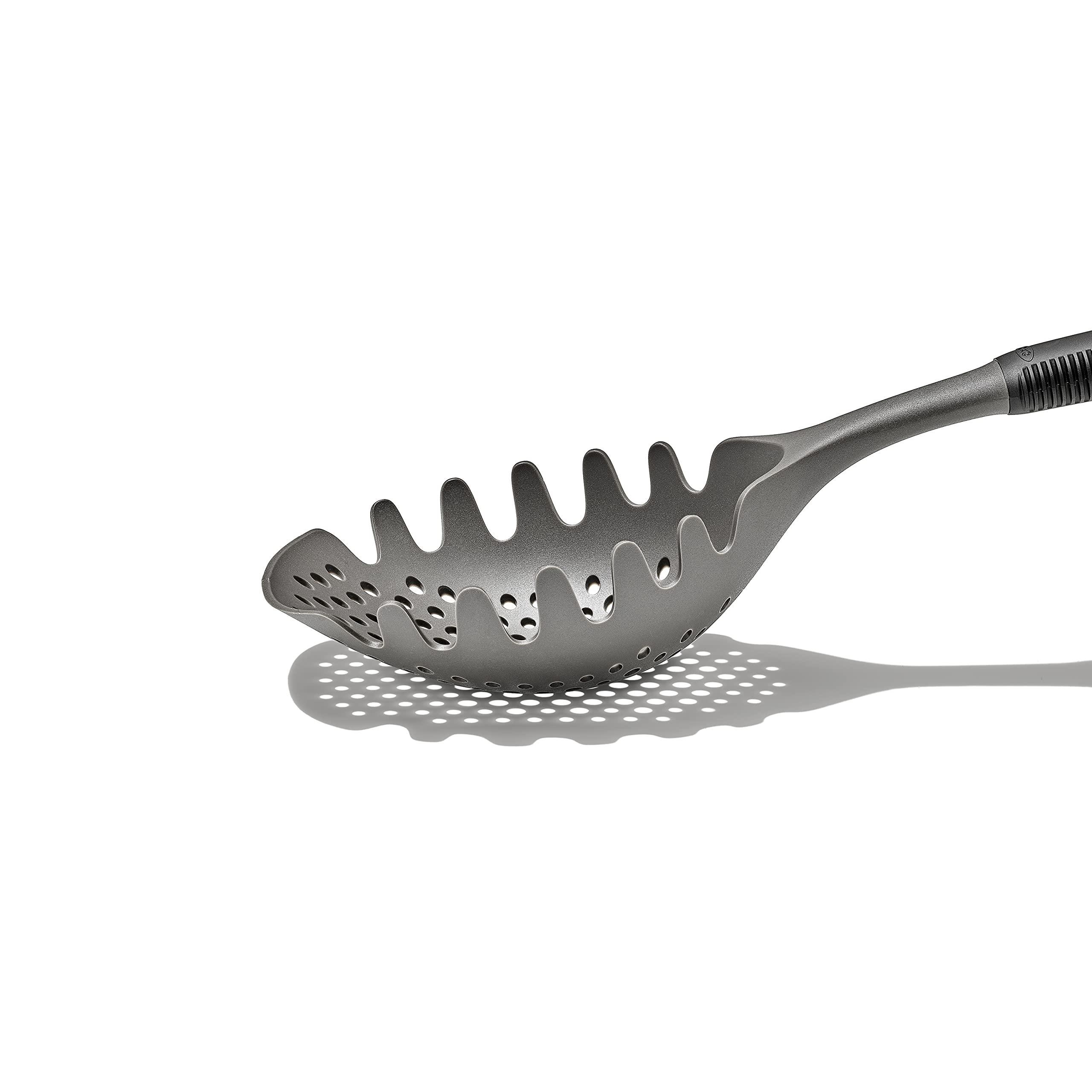 Pasta scoop strainer gray product image by OXO Good Grips