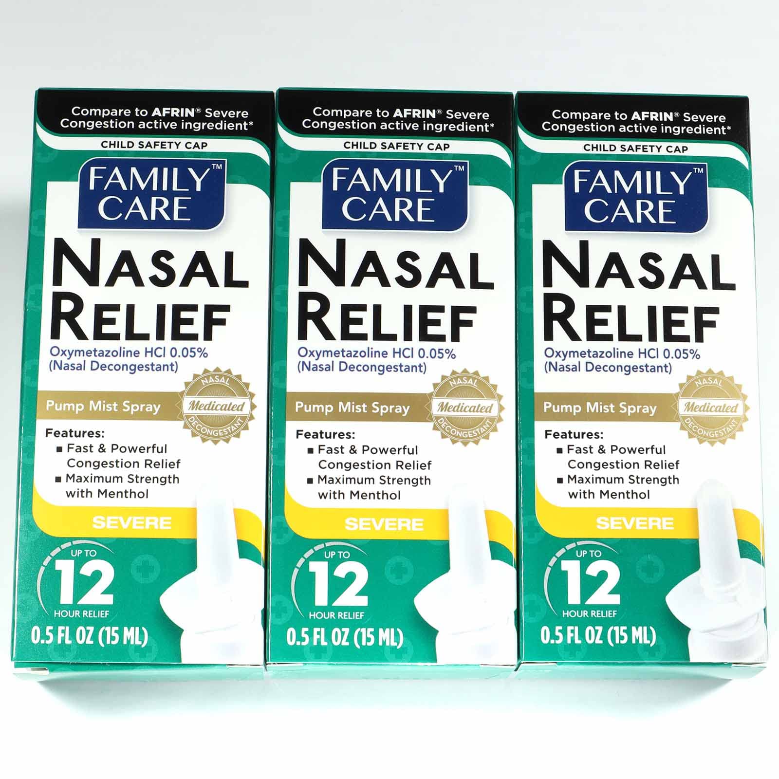 Oxymetazoline HCI FamilyCare nasal relief spray