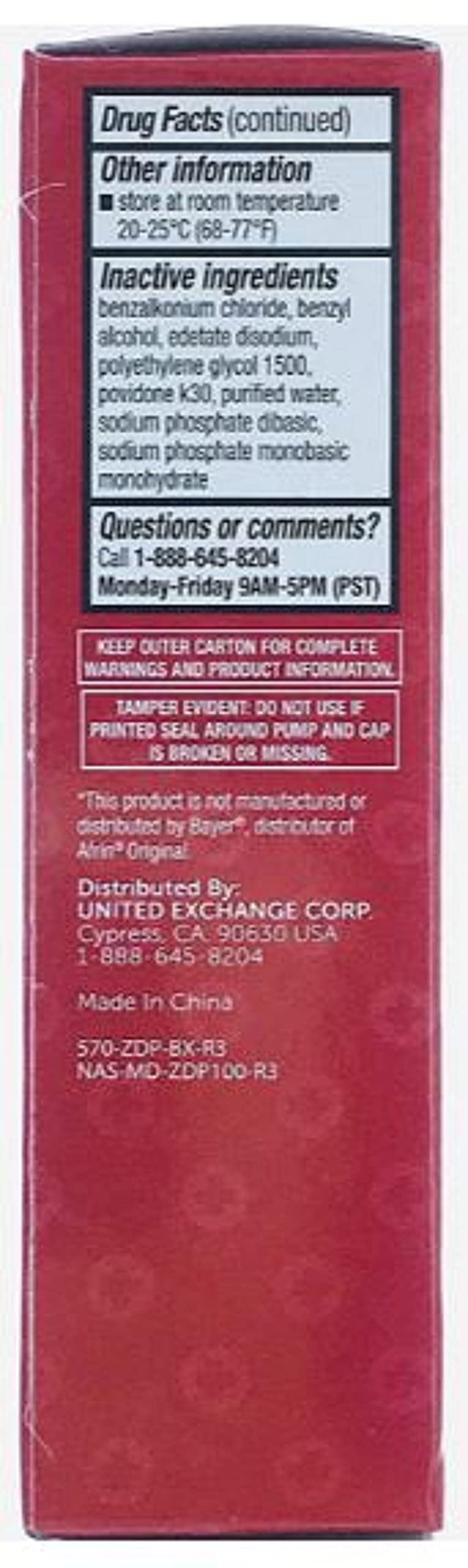 Family Care Nasal Relief packaging
