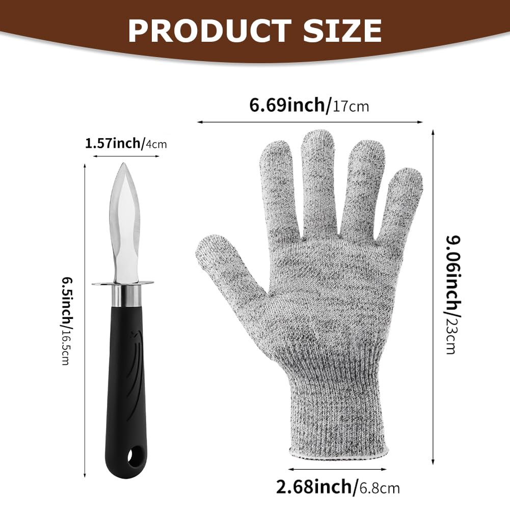 Outdoor barbecue oyster shucking tools setup