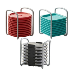 ozcoaa lid organizer 3-Pack in grey plastic