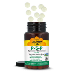 Bioavailable P-5-P Vitamin B6 supplement label
