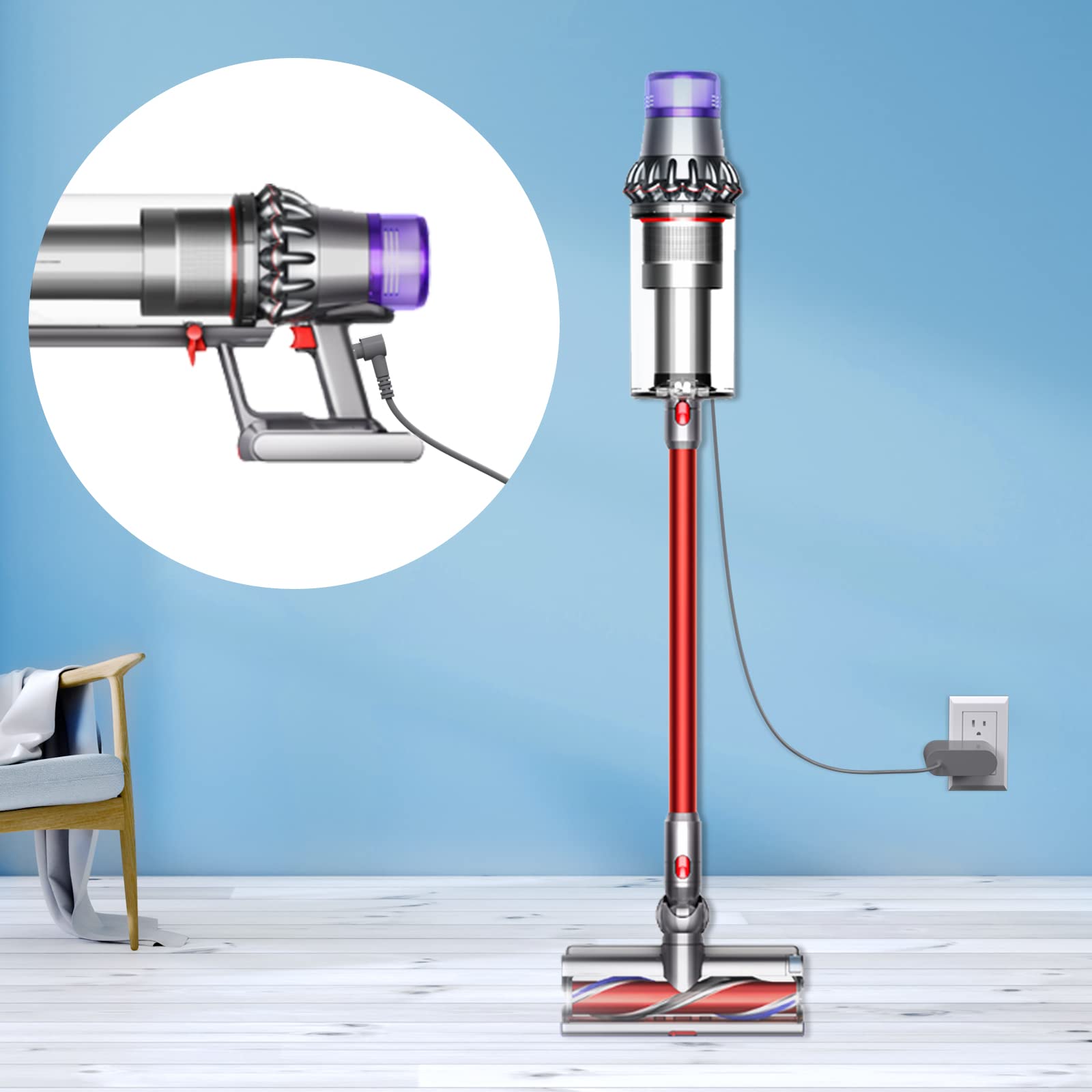 Dyson SV series charger for handheld cordless vacuums