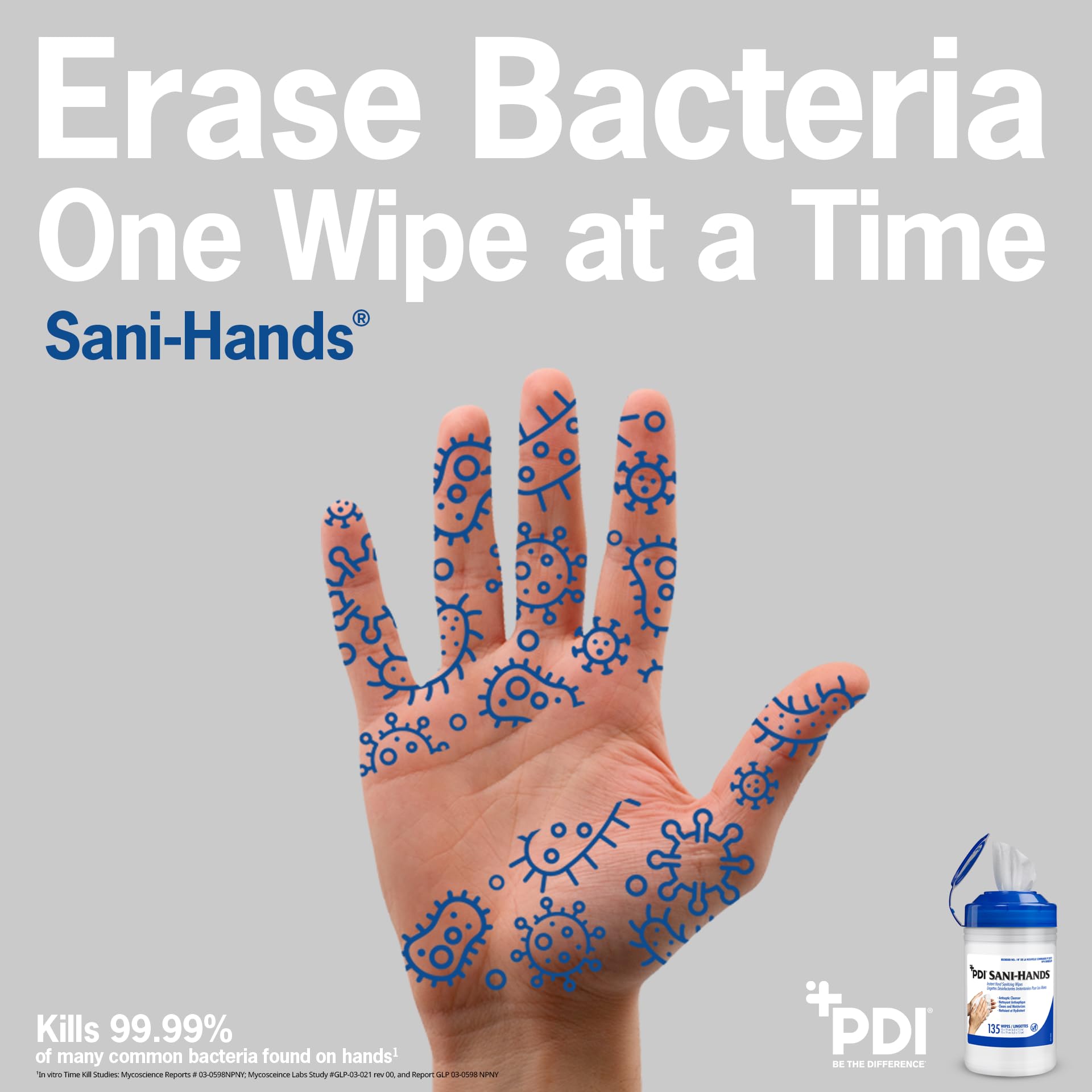 Medium size wipes 6 x 7.5 inches