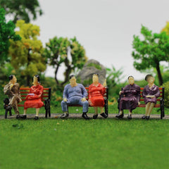 P4302 50pcs painted figures height 30mm for O Scale