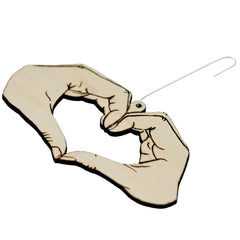 3x2 inch wood Christmas ornament for tree
