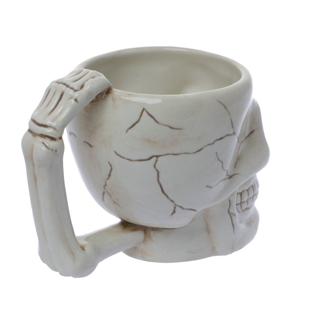 Pacific Trading skull mug packaged in white carton packaging