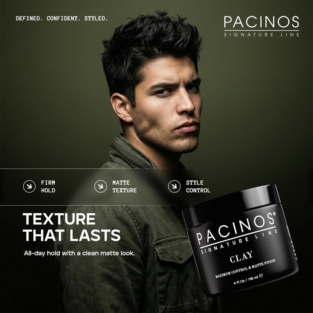Pacinos Firm Hold Styling Wax matte finish packaging
