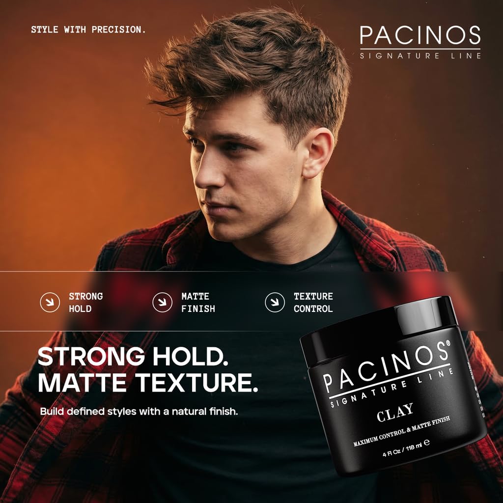 Dry hair recommended application Pacinos clay paste