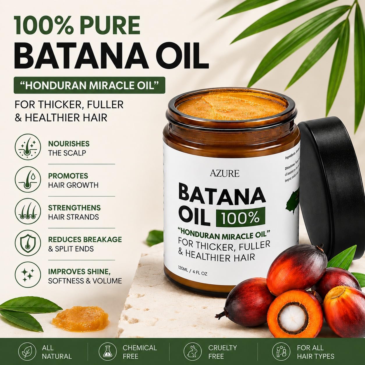 Pack of 1 4 oz Azure Batana Oil Paste product image