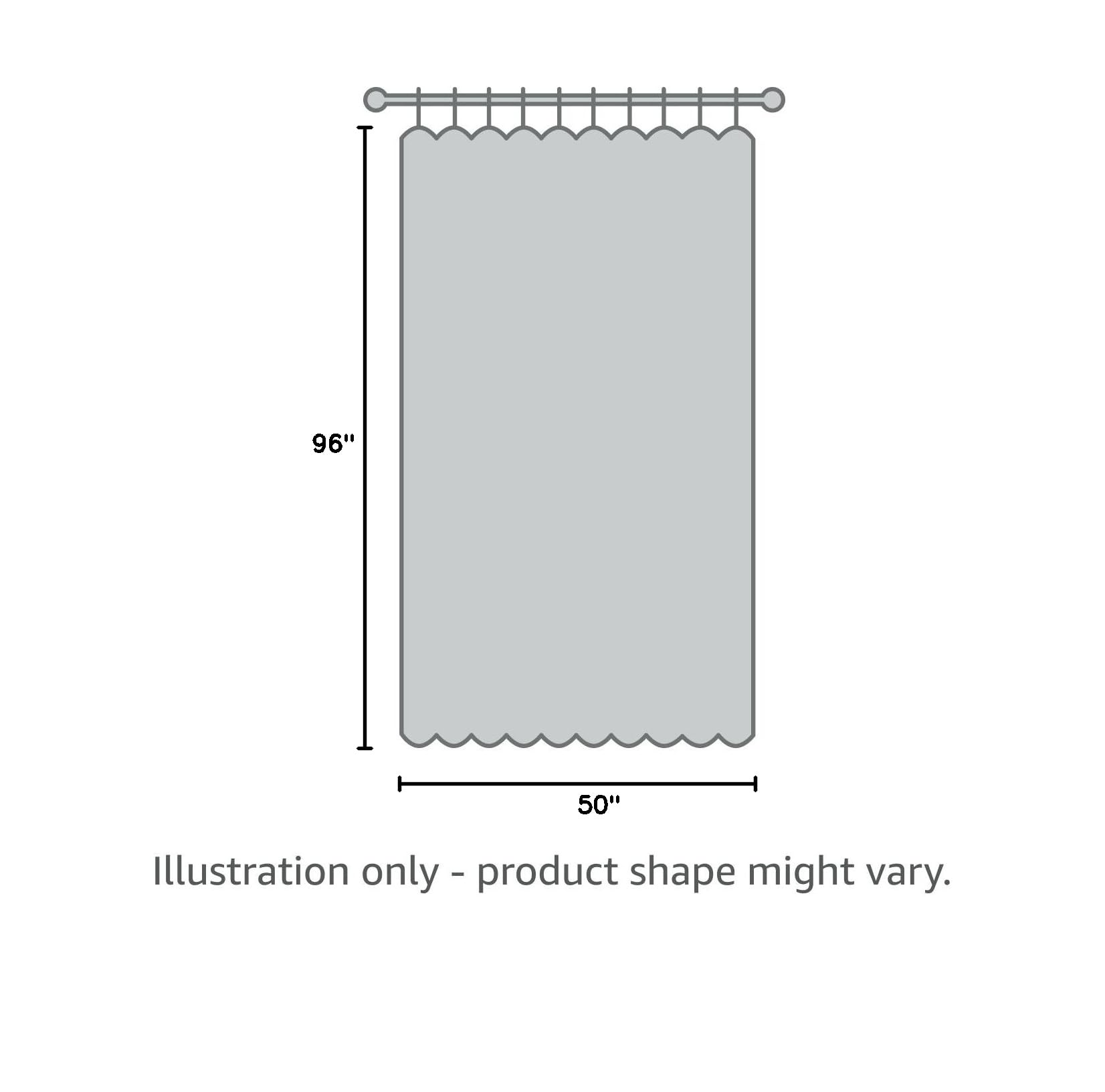 Machine washable cotton curtain care label