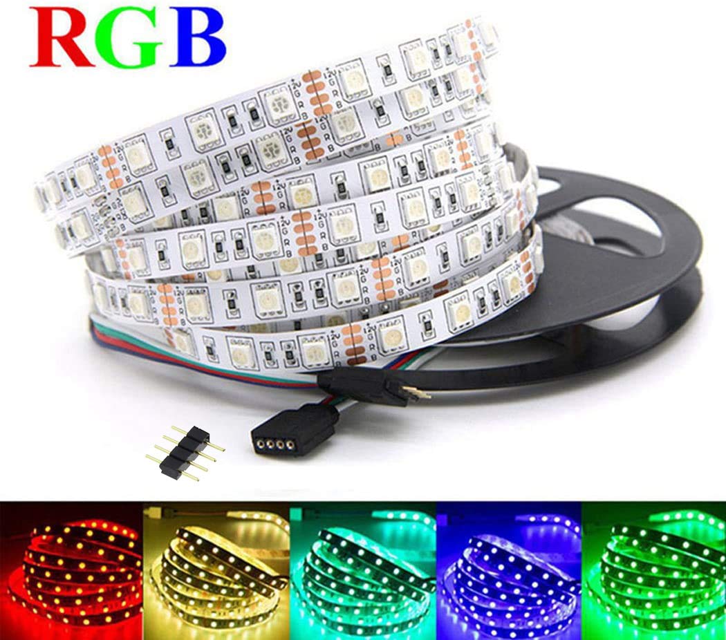 adhesive backed rgb strip installation image