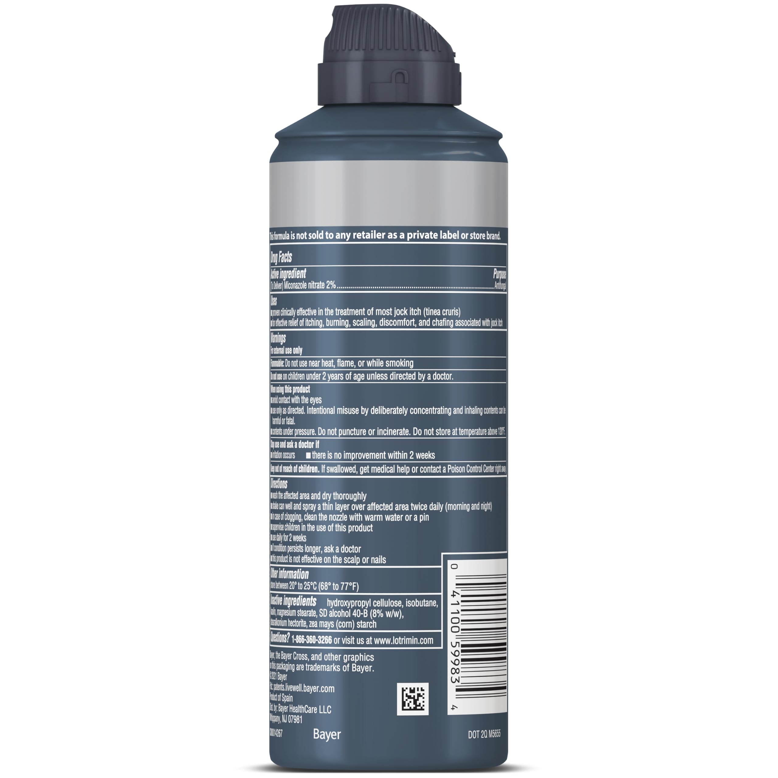 Multi-pack Lotrimin jock itch spray items