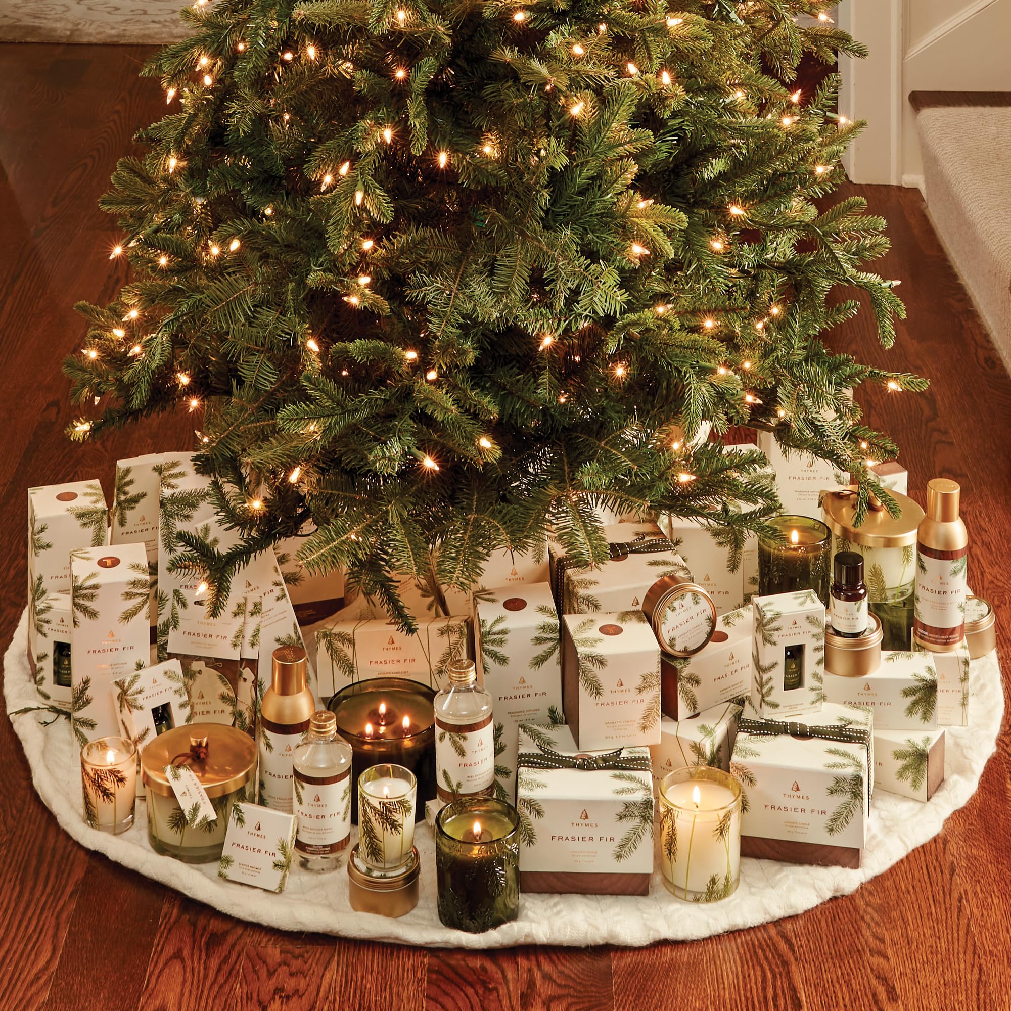 gift-ready thymes frasier fir votive set packaging
