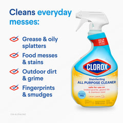 Pack of 3 Clorox disinfecting cleaners packaging