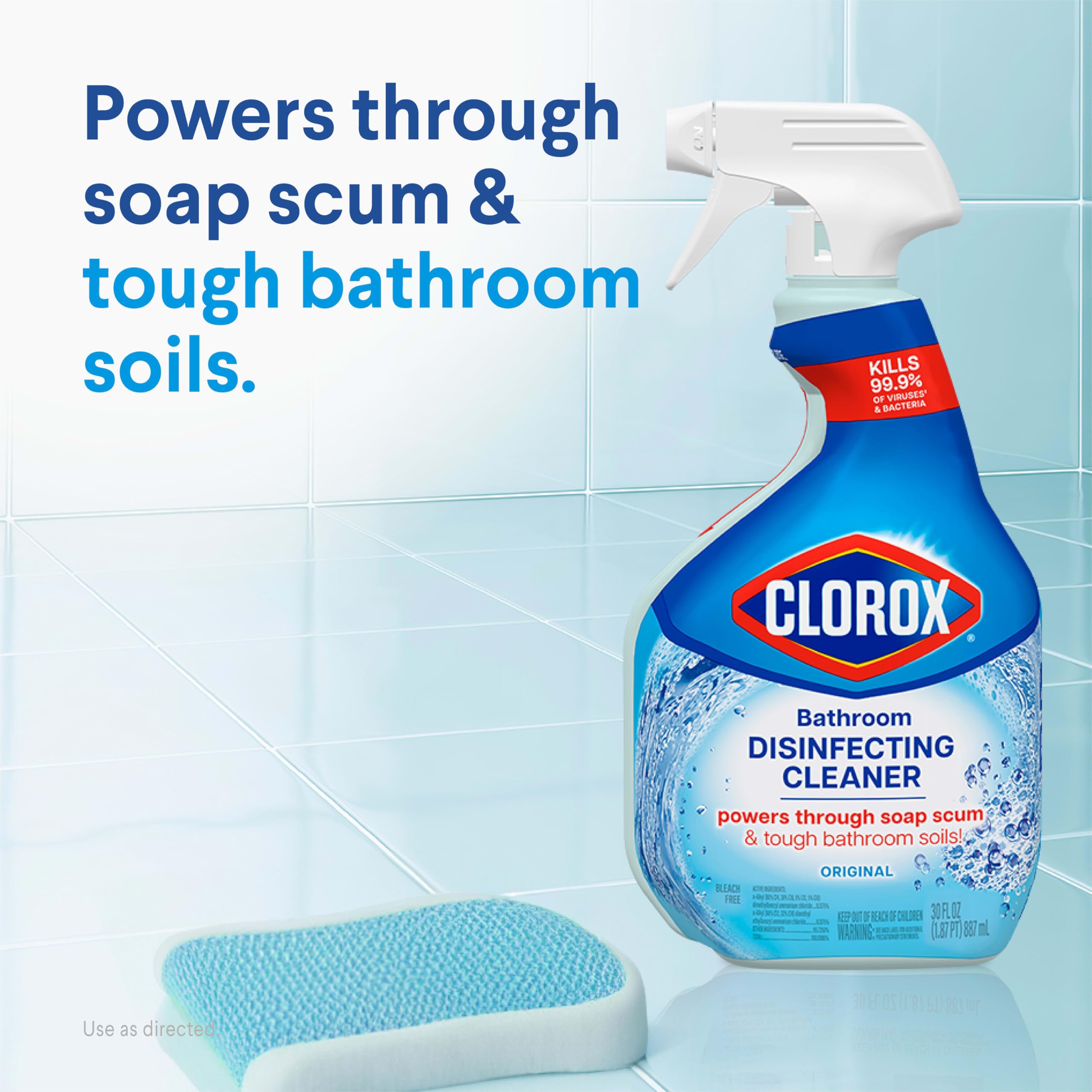 Clorox all-purpose cleaner 32oz label close up