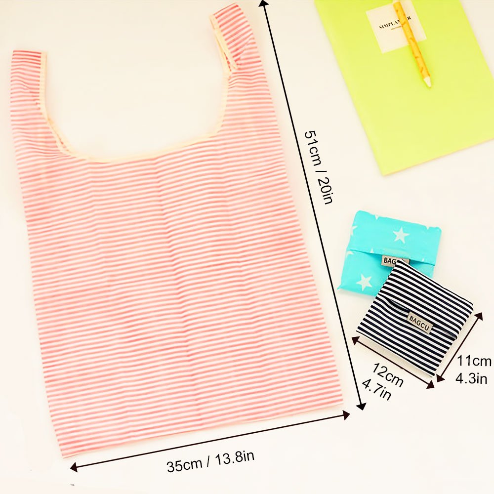 Six pack eco friendly grocery bags for groceries